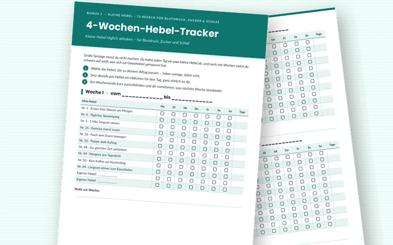 4-Wochen-Hebel-Tracker zum Ausdrucken