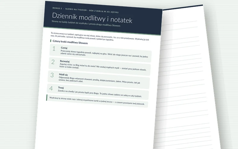 Dziennik modlitwy i notatek do Słowa